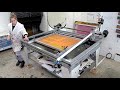 Screen Printing Using Tab Registration and the Vacuum Printing Table