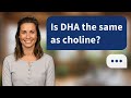 Is DHA the same as choline? | DHA ≠ Choline