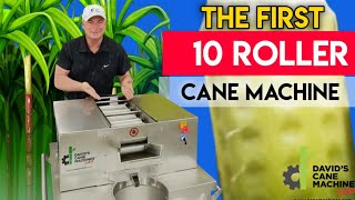 NEW 10 ROLLER SUGARCANE CRUSHER machine released with Super Foamy Cane Juice