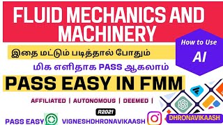 Download Lagu Pass easy in FMM | Fluid Mechanics and Machinery | R21 | AI | Anna Univ | Autonomous |Dhronavikaash  MP3