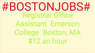 #BOSTON#JOBS #JOBS#near#me|Jobs For Freshers and Graduates   | No experience | Part Time | At Home |