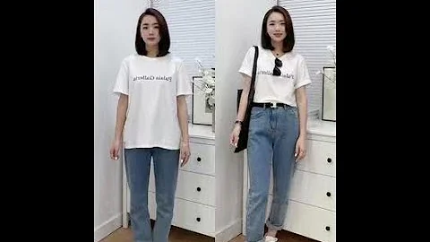 基础T卹+牛仔裤如何穿出时尚感⁉️（How to wear a sense of fashion with basic T-shirts and jeans） - 天天要闻