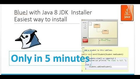 How to install JDK and BlueJ in 5 minutes