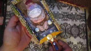 Altered perfumes bottle shadow box