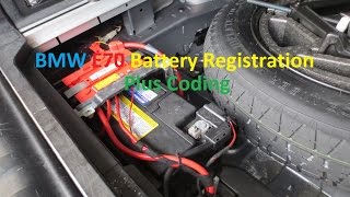 bmw e70 x5 battery registration and coding switch from agm to lead acid