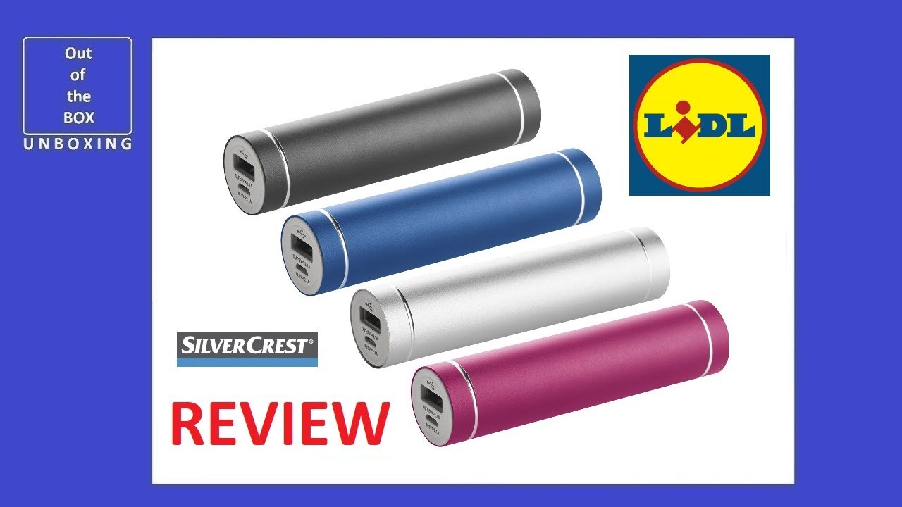 SilverCrest Power Bank SPB 3000 D4 UNBOXING REVIEW TEST (Lidl 3000 mAh 5V  2.1A 60 mA) - YouTube