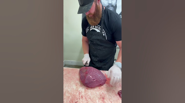 Cutting Top Round into Jerky #shorts