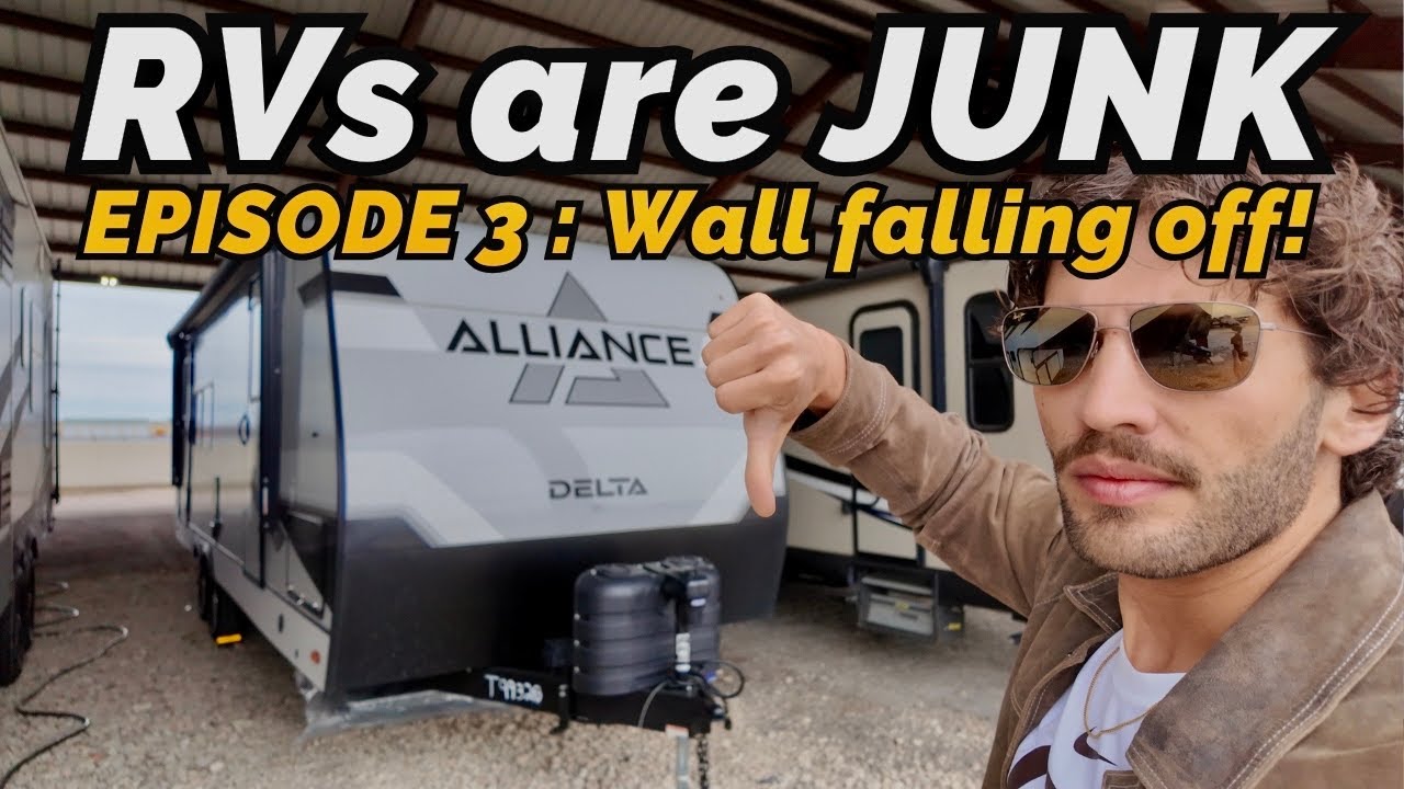 RVs are JUNK: EPISODE 3 | Walls are falling off after a long trip!