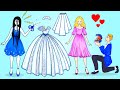 [DIY] Paper Dolls Zombie OR Elsa Bride? The Most Beautiful Dresses Handmade Papercrafts