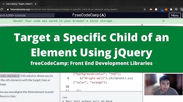 Target a Specific Child of an Element Using jQuery (jQuery) freeCodeCamp Tutorial