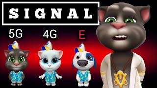 🥯My Talking tom friends♥️ - 📶Internet 📶SIGNAL - 5G 4G 3G 2G E 🆚🚀