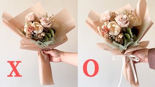 【七大花束包裝常見錯誤】 花束DIY教學 7 mistakes of making beautiful bouquet wrapping