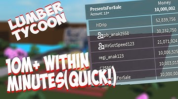 HOW TO DUPE MONEY/ UNLIMITED MONEY GLITCH [NOT PATCHED] Lumber Tycoon 2 Roblox 2019