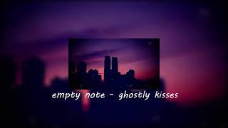 empty note - ghostly kisses (slowed) Resimi