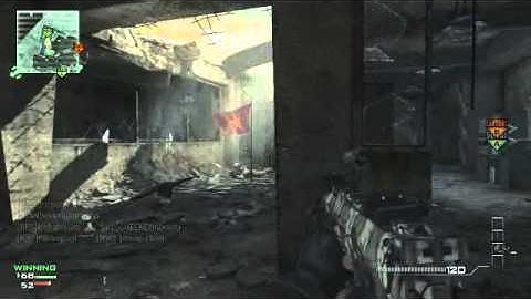 MW3: MP7 triple kill domination flag defence