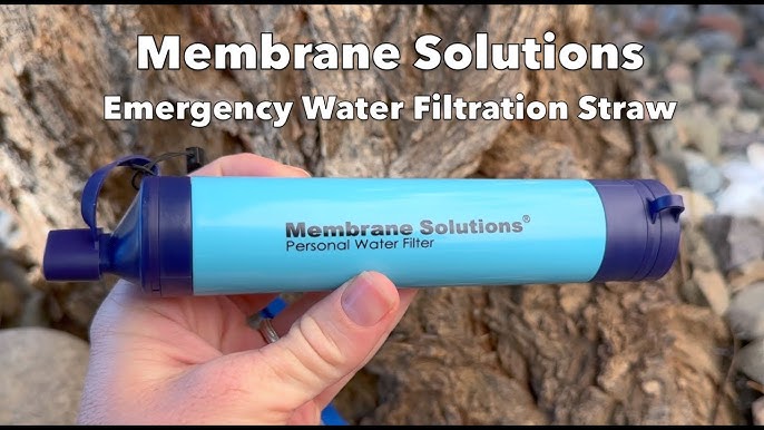 Membrane Solutions Water Filter Straw - 0.1 Microns Life Straw