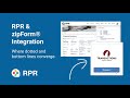 ZipForm Integration RPR Quick Tips ZipForm Integration RPR Quick Tips