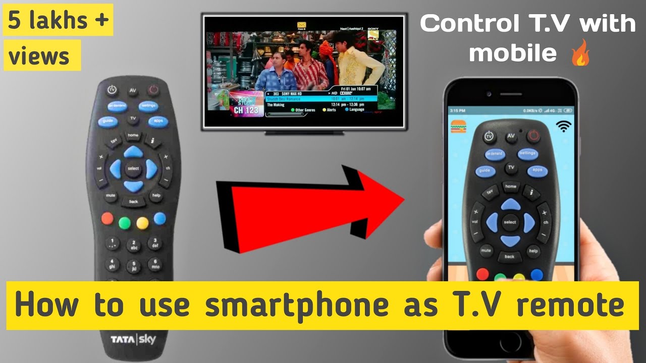 tata sky remote mobile control