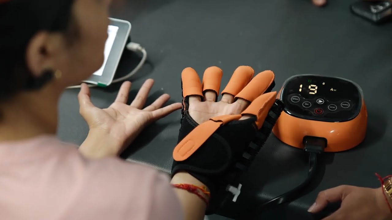 RehabVeda | Mind-Controlled soft hand rehabilitation robotic gloves for stroke patients.