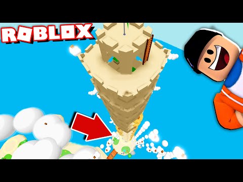 Building The Worlds Tallest Sand Castle In Roblox Don T Look Down Youtube - building the biggest sand castle in roblox
