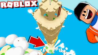 Building The Worlds TALLEST Sand Castle in Roblox! (don't look down...) screenshot 5