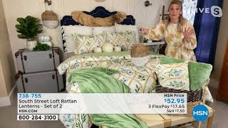 South Street Loft Rattan Lanterns  Set of 2