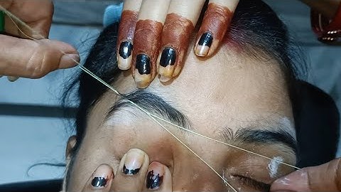 Excess hair Eyebrow Threading Tutorial | Eyebrow Shaping | Threading Tutorial for beginners #foryou
