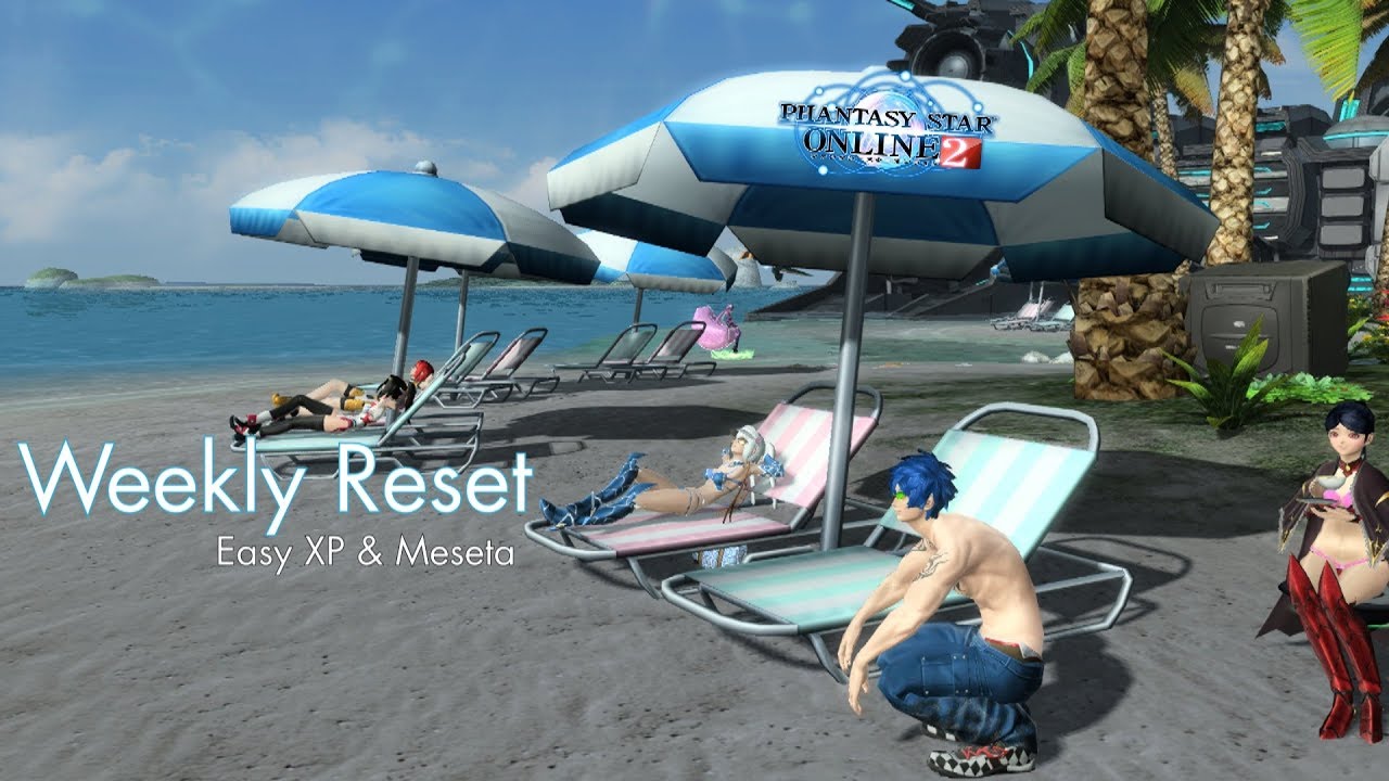 Chill Weekly Reset strats for PSO2 | Easy Meseta and XP [Live commentary]