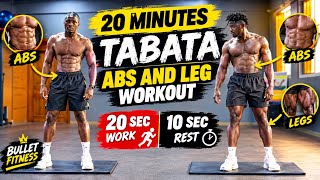 20 MINUTES TABATA LEG AND ABS WORKOUT 🔥💪🏽