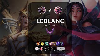 LeBlanc Mid vs Irelia - KR Master Patch 14.8