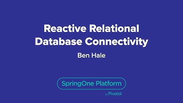 Reactive Relational Database Connectivity