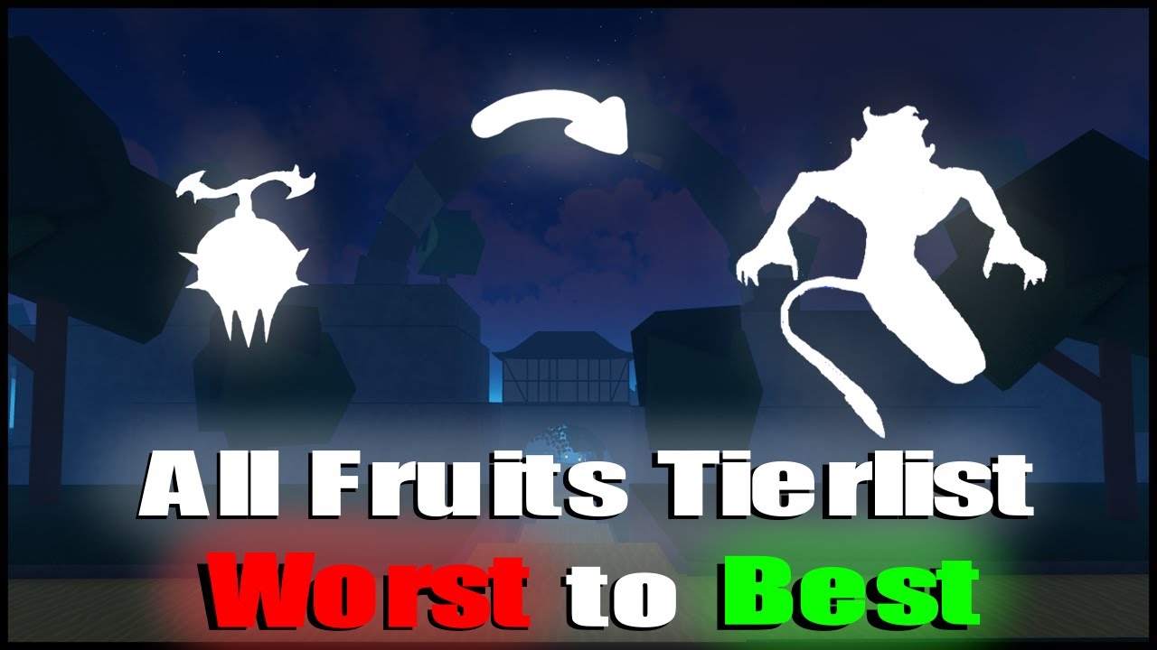 Tier List frutas para farm A 0ne piece game UPDATE 8! 