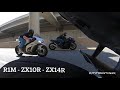 Yamaha R1M vs Kawasaki ZX10R - Kawasaki ZX14R - BMW S1000RR - Suzuki Hayabusa having fun