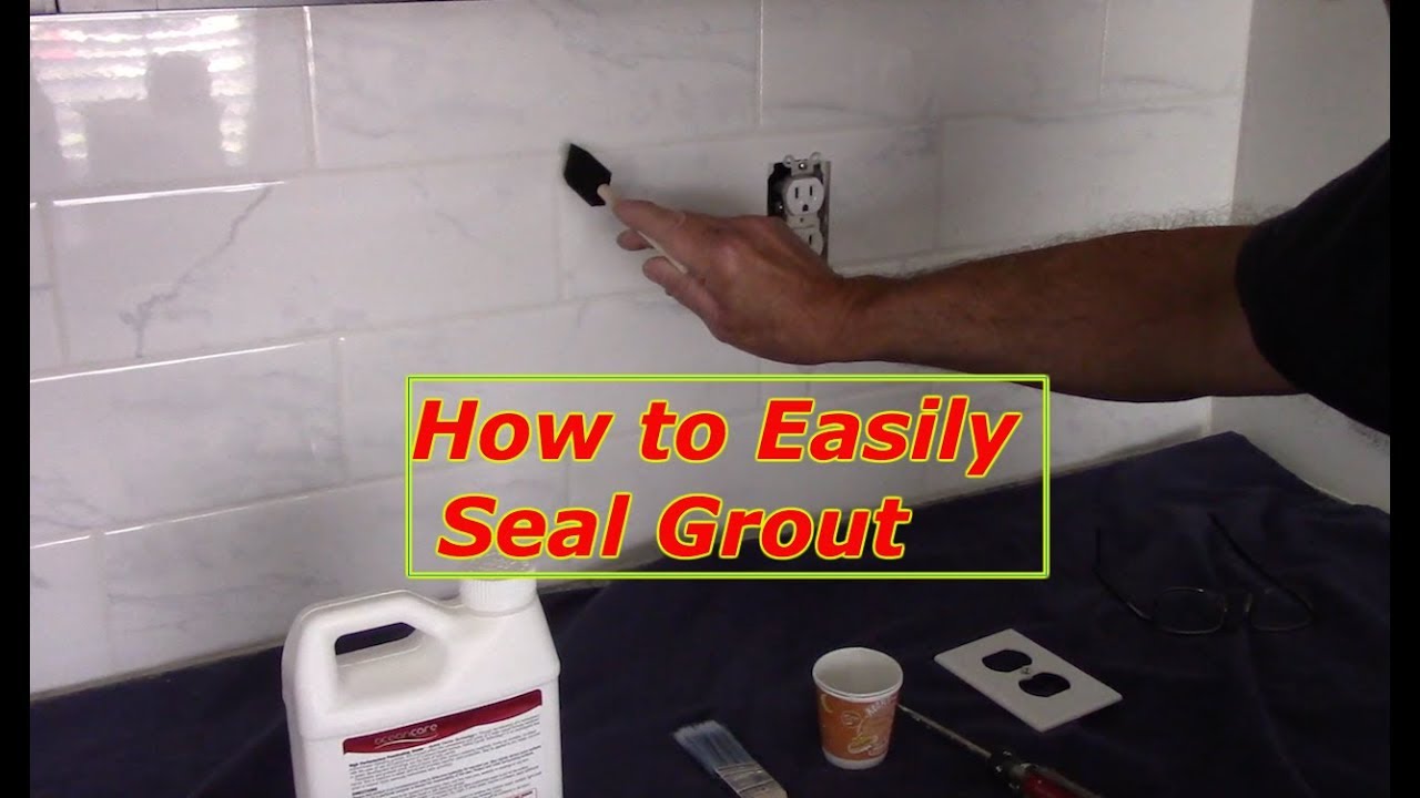 How To Seal Tile Grout YouTube