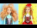 DIY Frozen ANNA Doll Hairstyle and Clothes Transformation For Christmas ~ XMAS Crafts Barbie Hacks