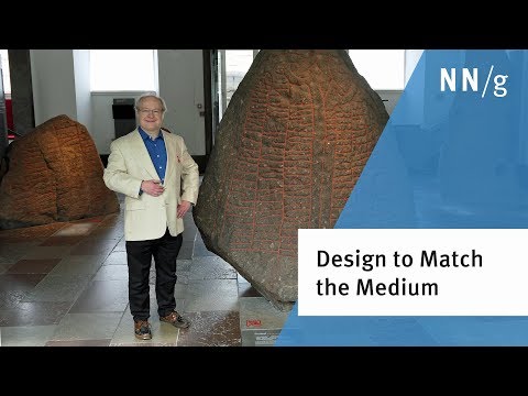 Design to Match the Medium (Jakob Nielsen)