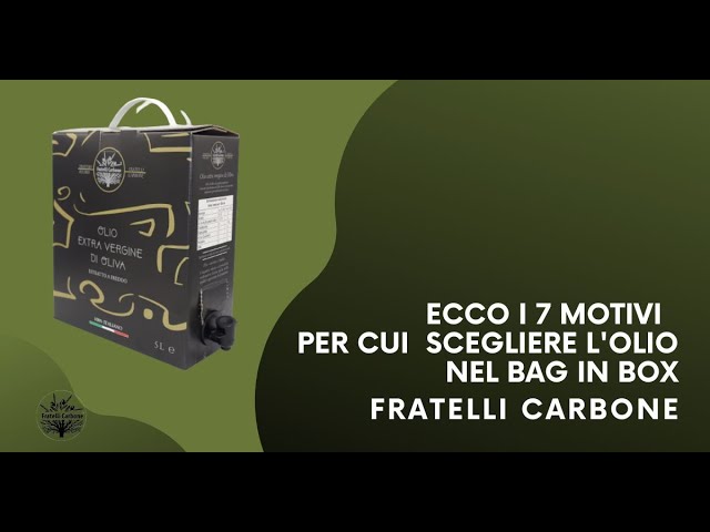 Il bag in box per l'olio extra vergine d'oliva. Conviene davvero?