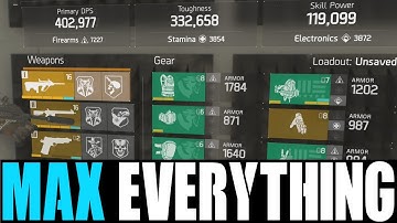 THE DIVISION - MAX 50% SKILL HASTE + 67% CRIT CHANCE BUILD! BEST DPS, TOUGHNESS & SKILL POWER BUILDS