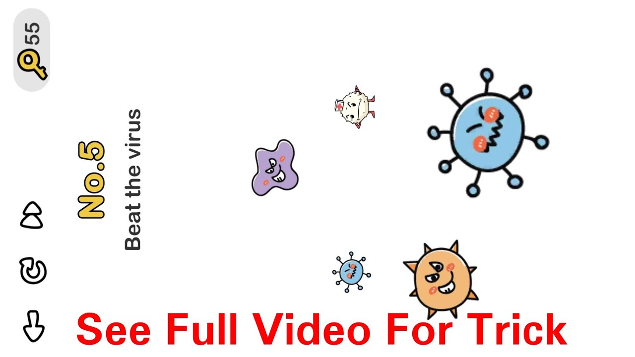 Brain Out Beat Virus Level 5 || Beat The Virus.