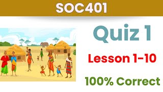SOC401 Quiz 1_Fall 2023_Lesson 1-10_100% correct