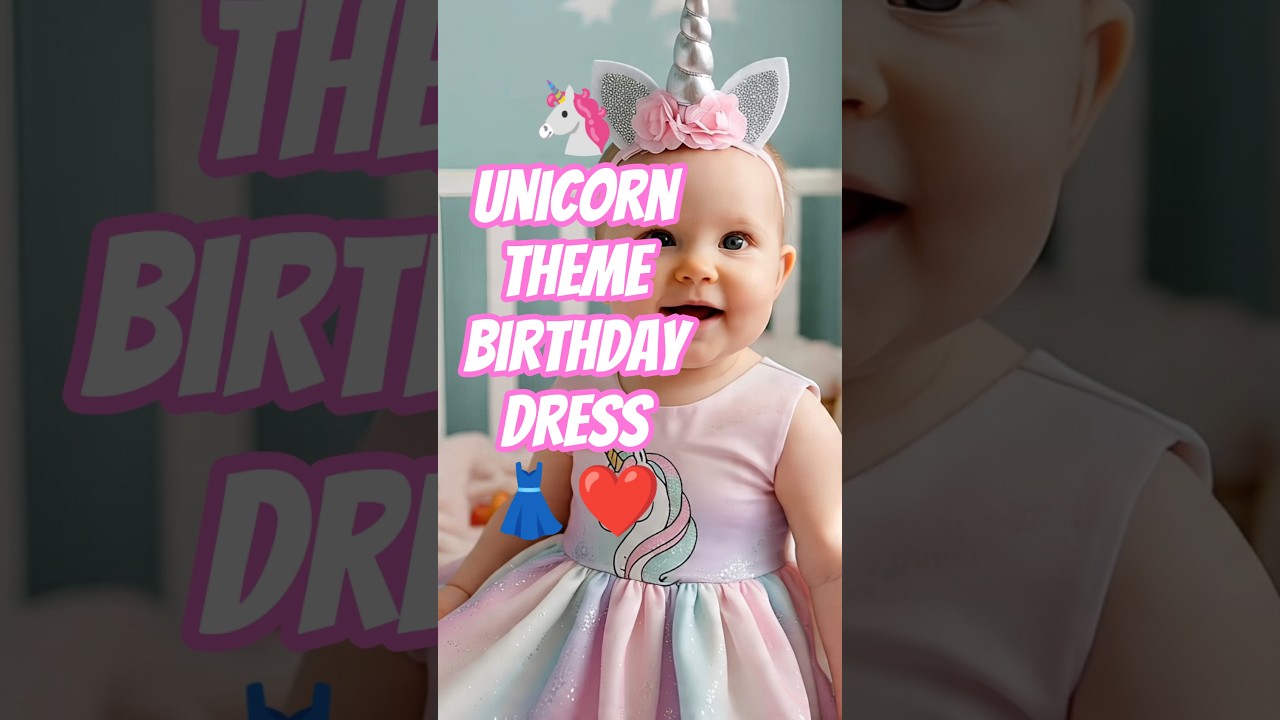 Unicorn🦄 birthday dress 