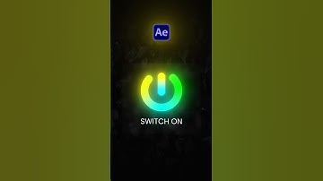 Switch on/off animation created using After Effects.