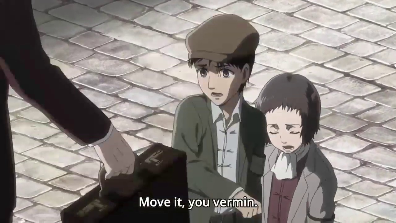 Gross death moment that is the man who killed Grisha's sister Faye, Attack  On Titan Season 3