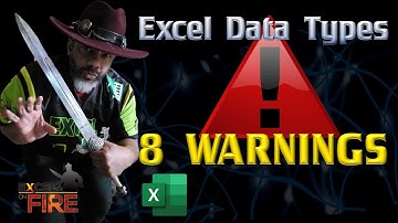 8 Warnings about Excel Wolfram Data Types | Linked Data Types | Excel Rich Data Types
