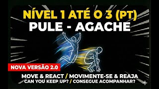 Aquecimento Interativo Imersivo Correr, Pular E Desviar 3 Níveis