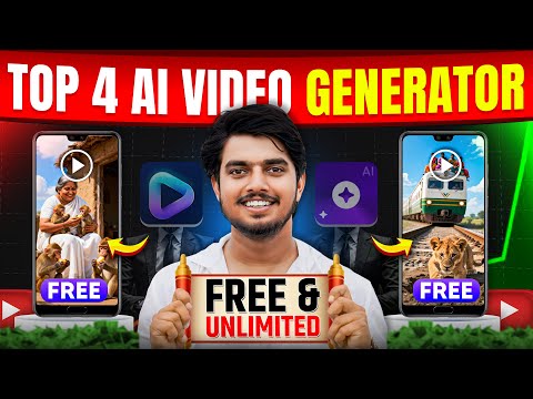 Top 4 FREE UNLIMITED AI Video Generator | ai video kaise banaye free mein | Text-to-Video AI 2026