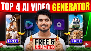 Top 4 FREE UNLIMITED AI Video Generator | ai video kaise banaye free mein |  Text-to-Video AI 2026 screenshot 1