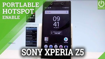 How to Portable Hotspot on SONY Xperia Z5 - Allow WiFi Sharing
