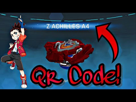 TURBO ACHILLES A4 QR CODE + ALL ACHILLES BEYBLADE BURST TURBO APP QR CODES  