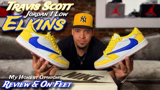 Travis Scott Jordan 1 Canary 🐤 “Elkins” Yellow - Review, Opinion & On Feet